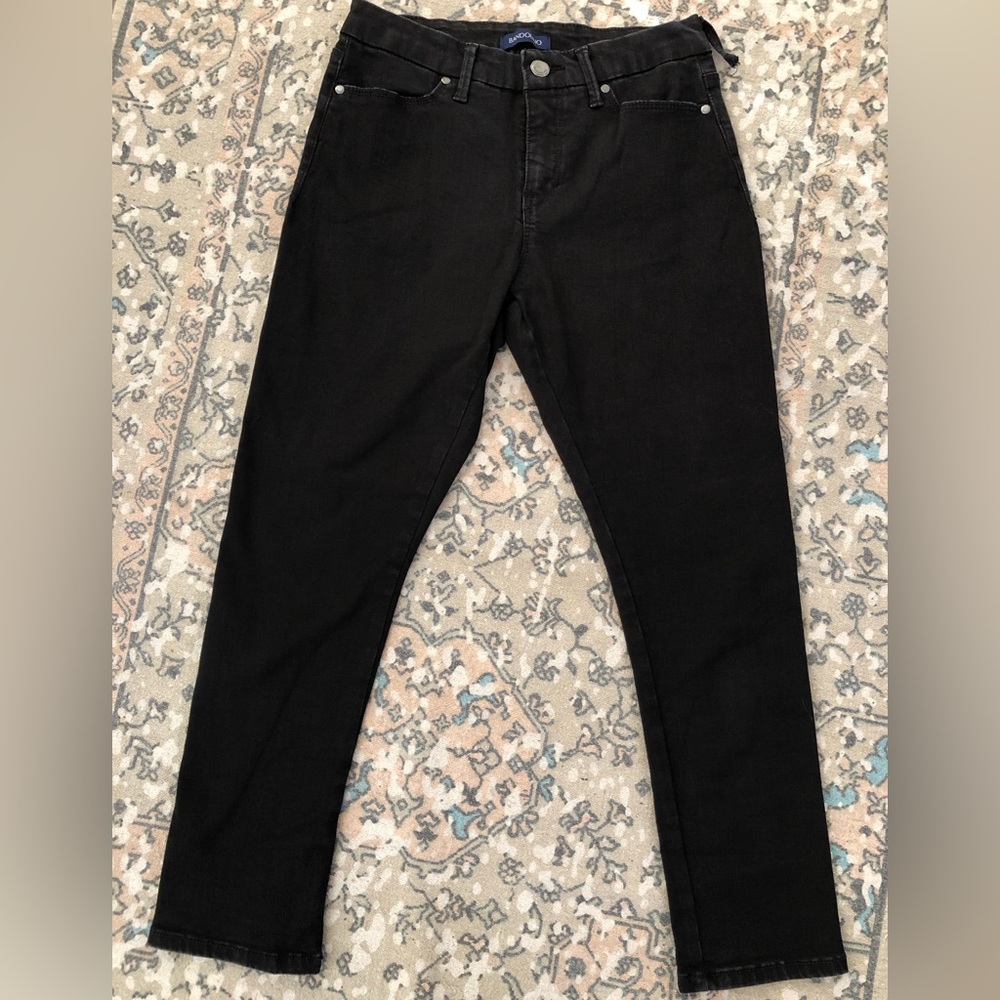 Bandolino Smooth Operator Size 6 Average Black Skinny Jeans